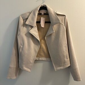 Philosophy Women's  Faux Suede Open Front Jacket